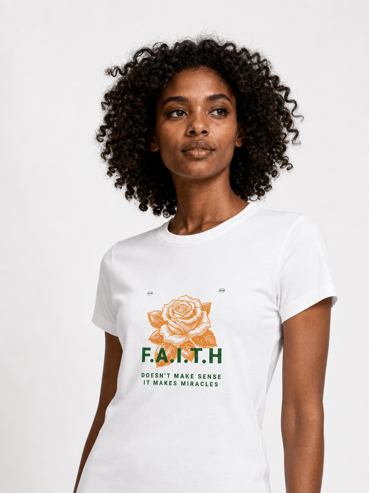 Take It Easy, Have Faith – T-shirt de Manga Curta | Caminho Collection | Sheepfy