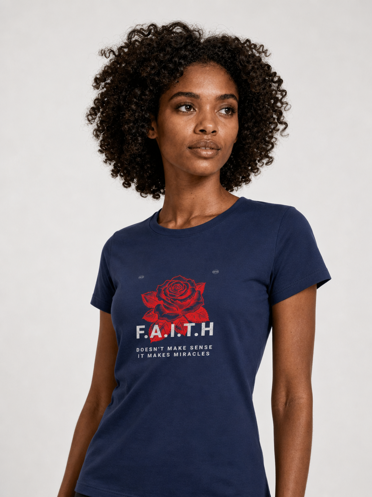Take It Easy, Have Faith – T-shirt de Manga Curta | Caminho Collection | Sheepfy