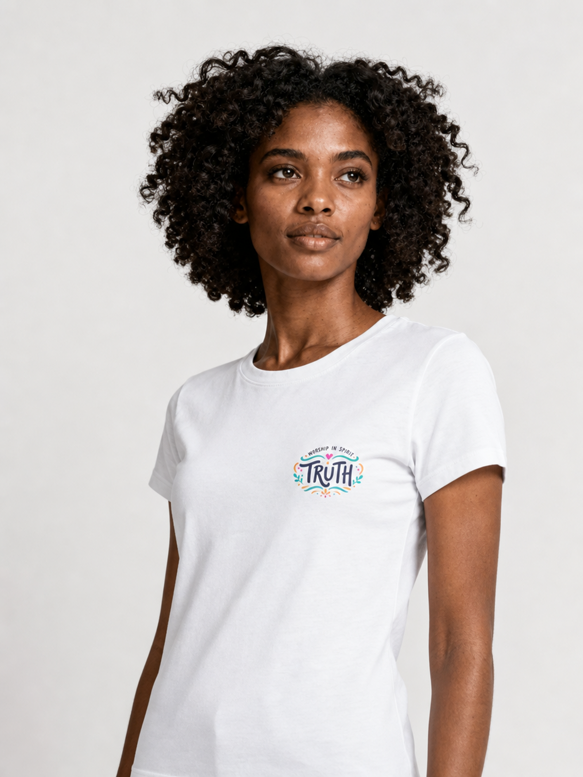 Worship in Spirit and Truth – T-shirt de Manga Curta | Caminho Collection | Sheepfy