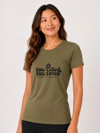 You Are Called, You Are Loved – T-shirt de Manga Curta | Caminho Collection | Sheepfy