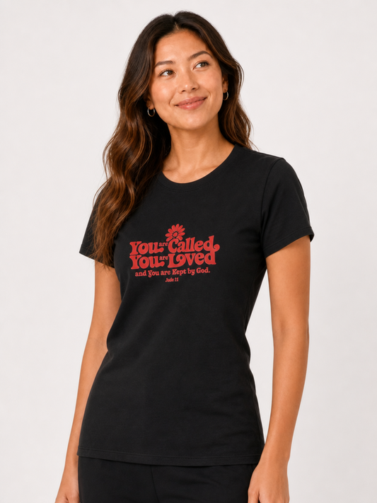 You Are Called, You Are Loved – T-shirt de Manga Curta | Caminho Collection | Sheepfy