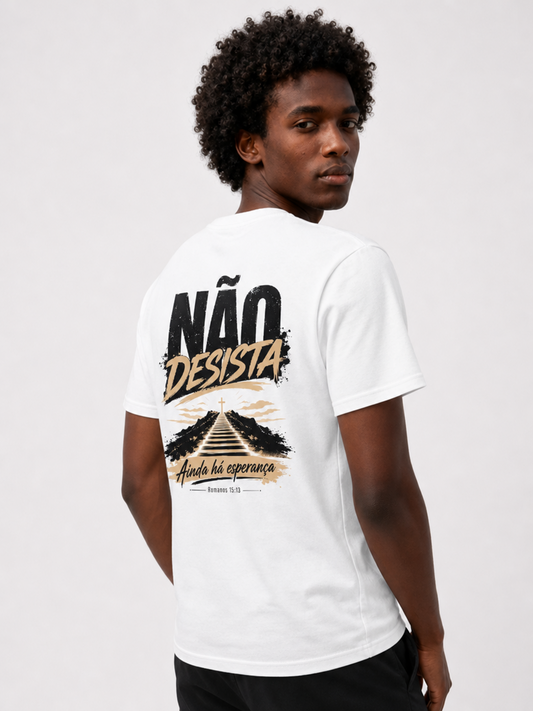 Não Desista – T-shirt de Manga Curta | Caminho Collection | Sheepfy