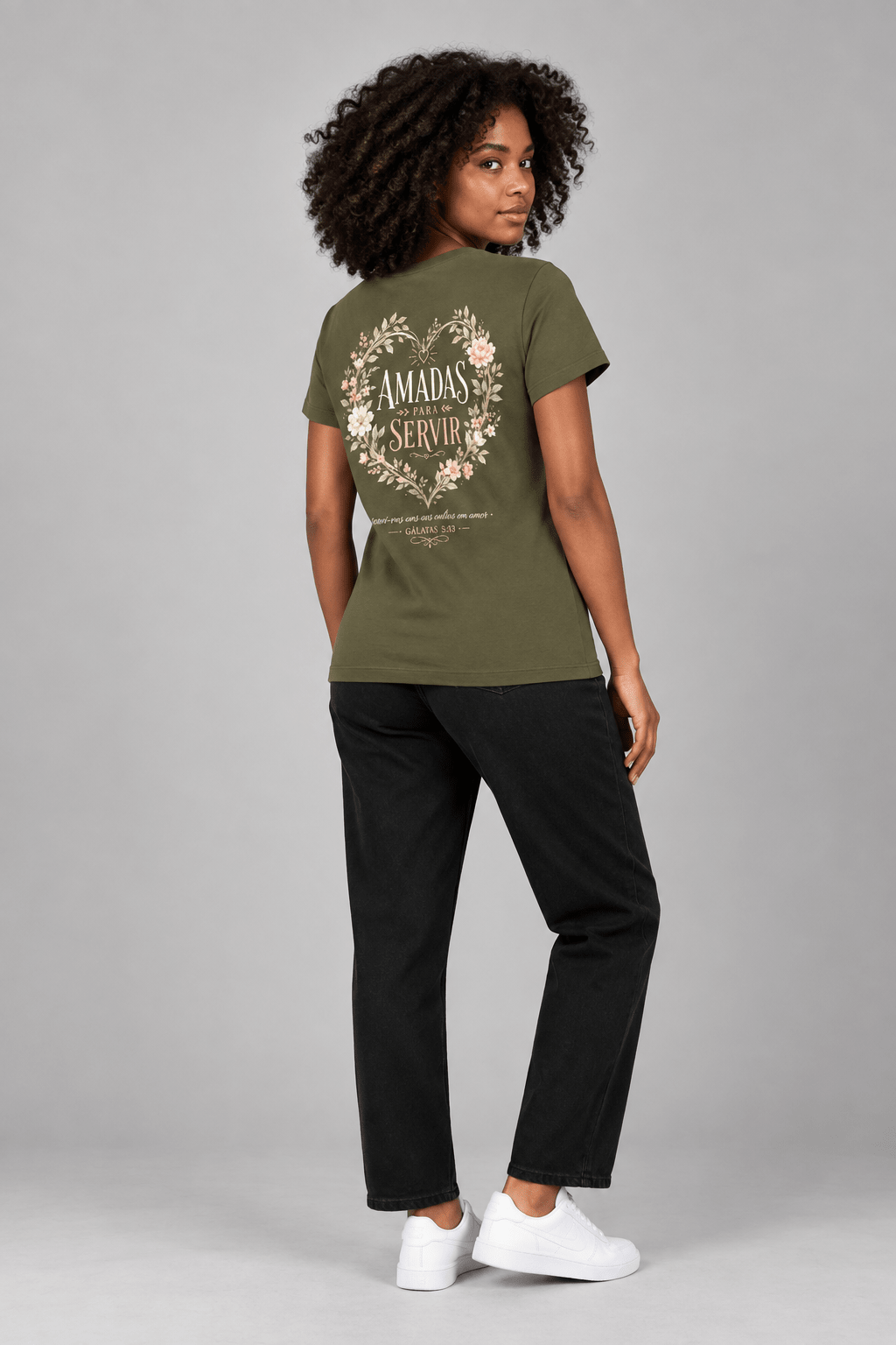 Amadas para Servir – T-shirt cristã de mulher – foto 5