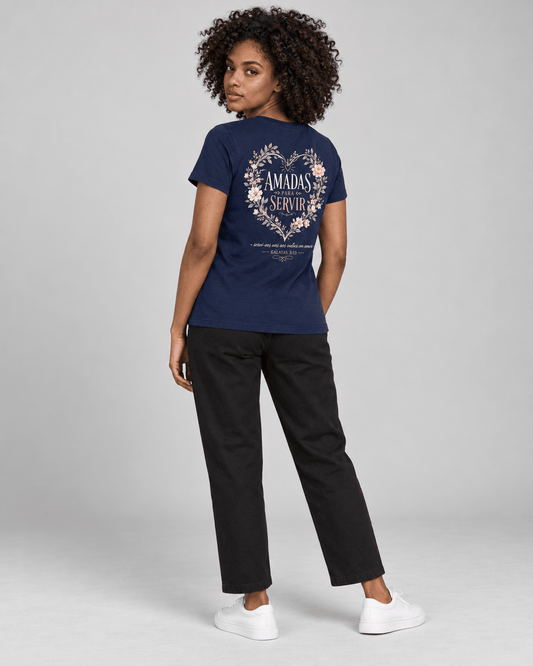Amadas para Servir – T-shirt cristã de mulher