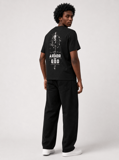 Armor of God – T-shirt cristã oversized de homem