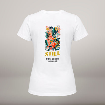 Be Still and Know – T-shirt de Manga Curta | Caminho Collection | Sheepfy - Sheepfy