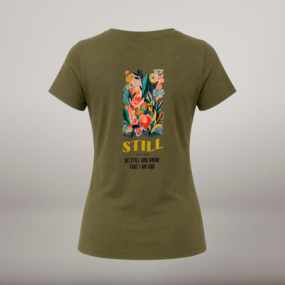 Be Still and Know – T-shirt de Manga Curta | Caminho Collection | Sheepfy - Sheepfy