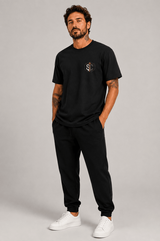 Be Strong and Courageous – T-shirt cristã de homem