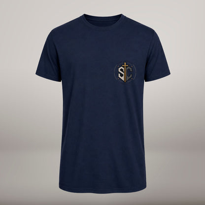 Be Strong and Courageous – T-shirt de Manga Curta | Caminho Collection | Sheepfy - Sheepfy