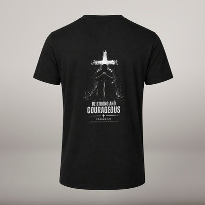 Be Strong and Courageous – T-shirt de Manga Curta | Caminho Collection | Sheepfy - Sheepfy