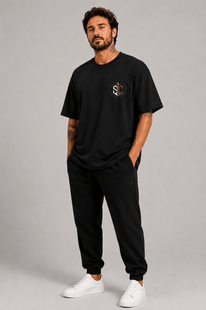 Be Strong and Courageous – T-shirt cristã oversized de homem – foto 4