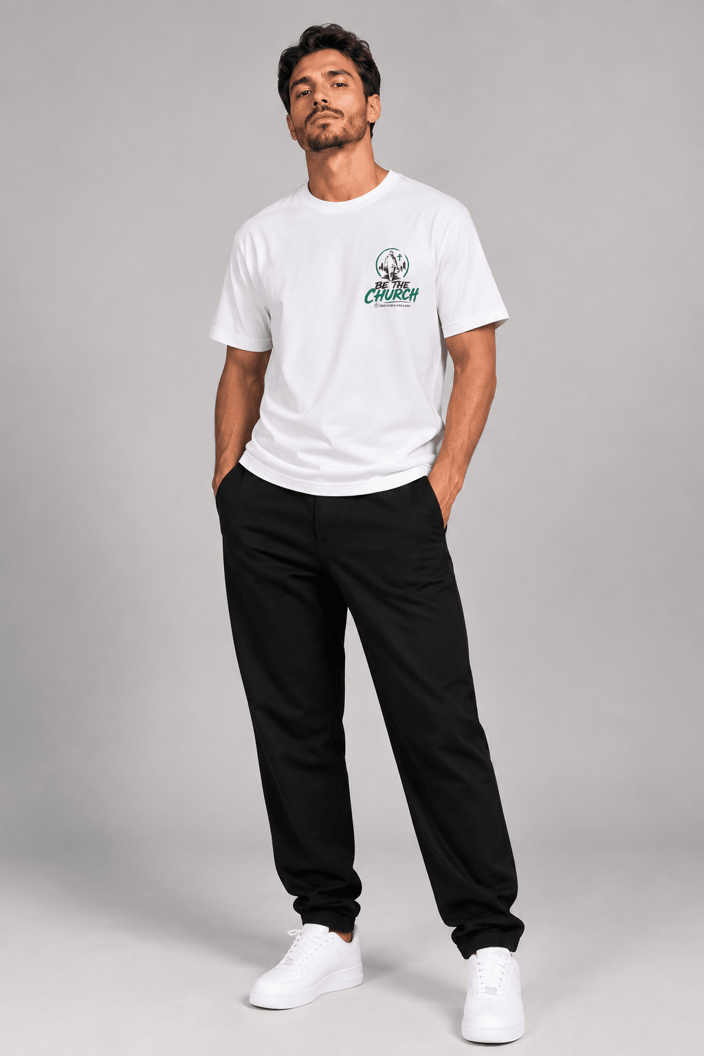 Be the Church – T-shirt cristã de homem