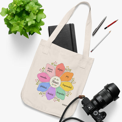Bolsa — Floral 'Amor - Frutos do Espírito'- Sheepfy - Sheepfy