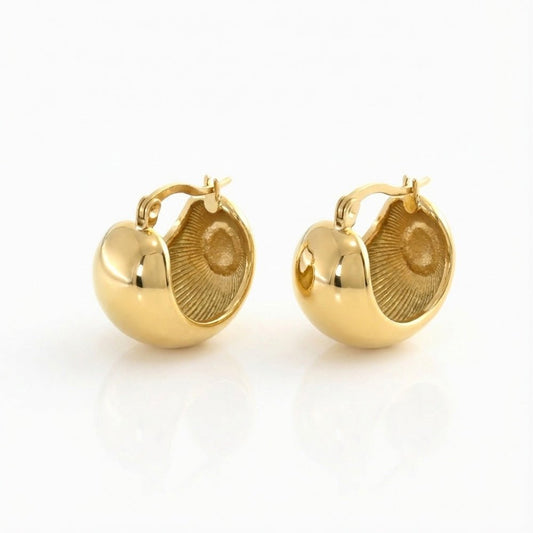 Brincos Fashion em Aço Inoxidável 20x19mm - Sheepfy