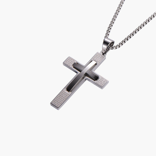 Colar Cruz em Aço Inoxidável - Sheepfy