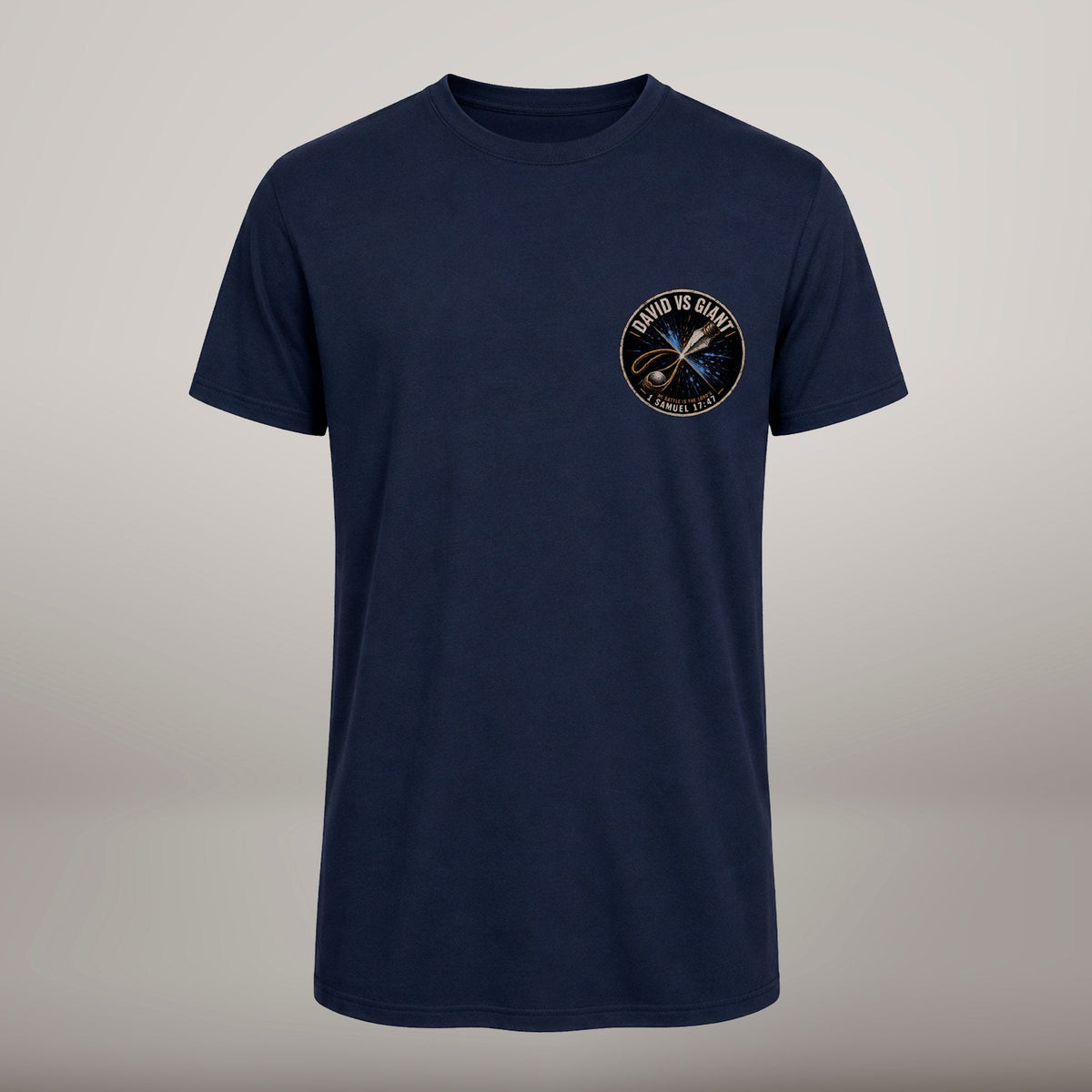 David vs Giant – T-shirt de Manga Curta | Caminho Collection | Sheepfy - Sheepfy