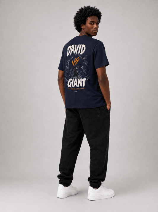 David vs Giant – T-shirt cristã de homem