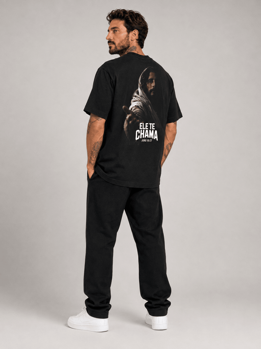Ele Te Chama – T-shirt cristã oversized de homem