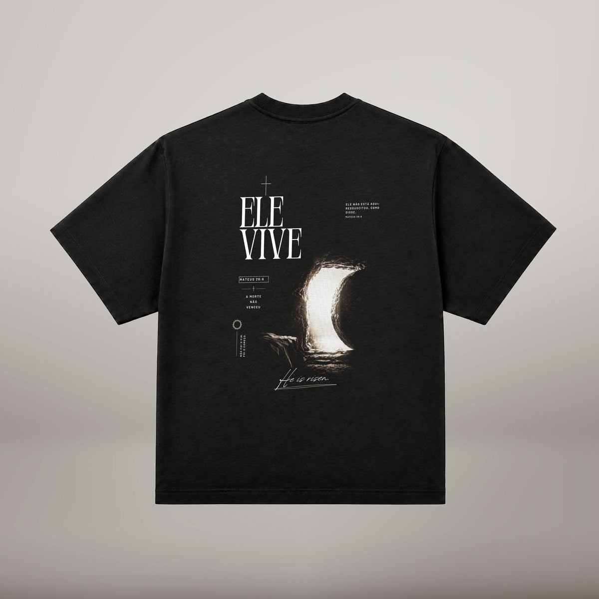 Ele Vive – T-shirt Oversized | Caminho Collection | Sheepfy - Sheepfy