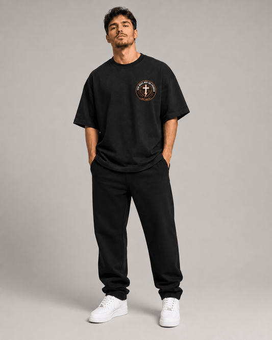 Energia Que Baste – T-shirt cristã oversized de homem – foto 2