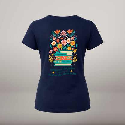 Entre as Páginas – T-shirt de Manga Curta | Caminho Collection | Sheepfy - Sheepfy