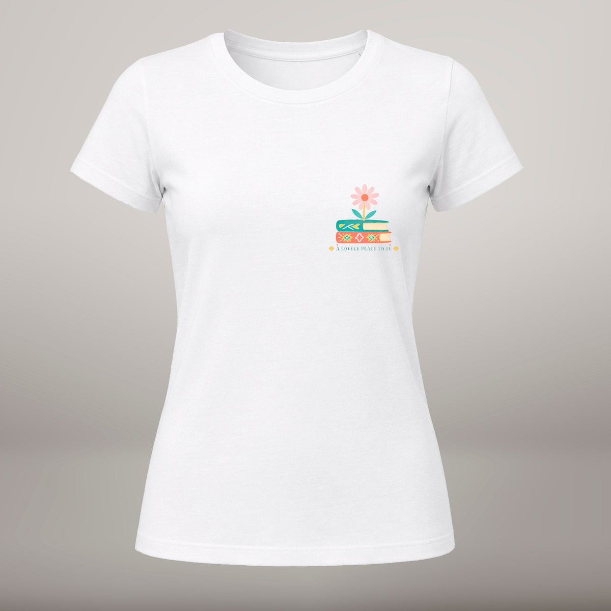 Entre as Páginas – T-shirt de Manga Curta | Caminho Collection | Sheepfy - Sheepfy