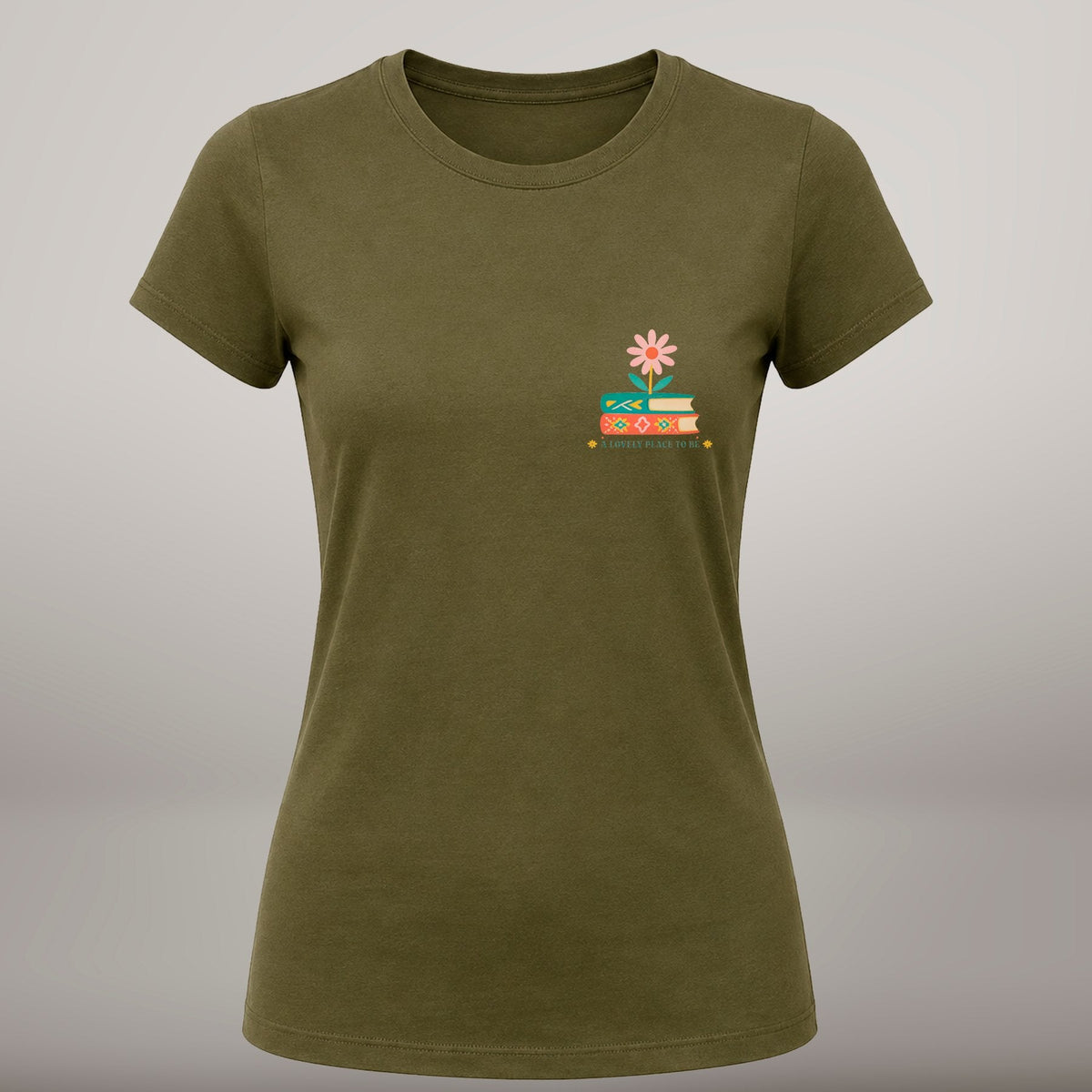 Entre as Páginas – T-shirt de Manga Curta | Caminho Collection | Sheepfy - Sheepfy