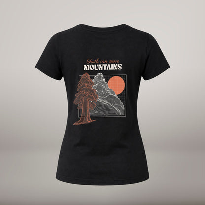Faith Can Move Mountains – T-shirt de Manga Curta | Caminho Collection | Sheepfy - Sheepfy