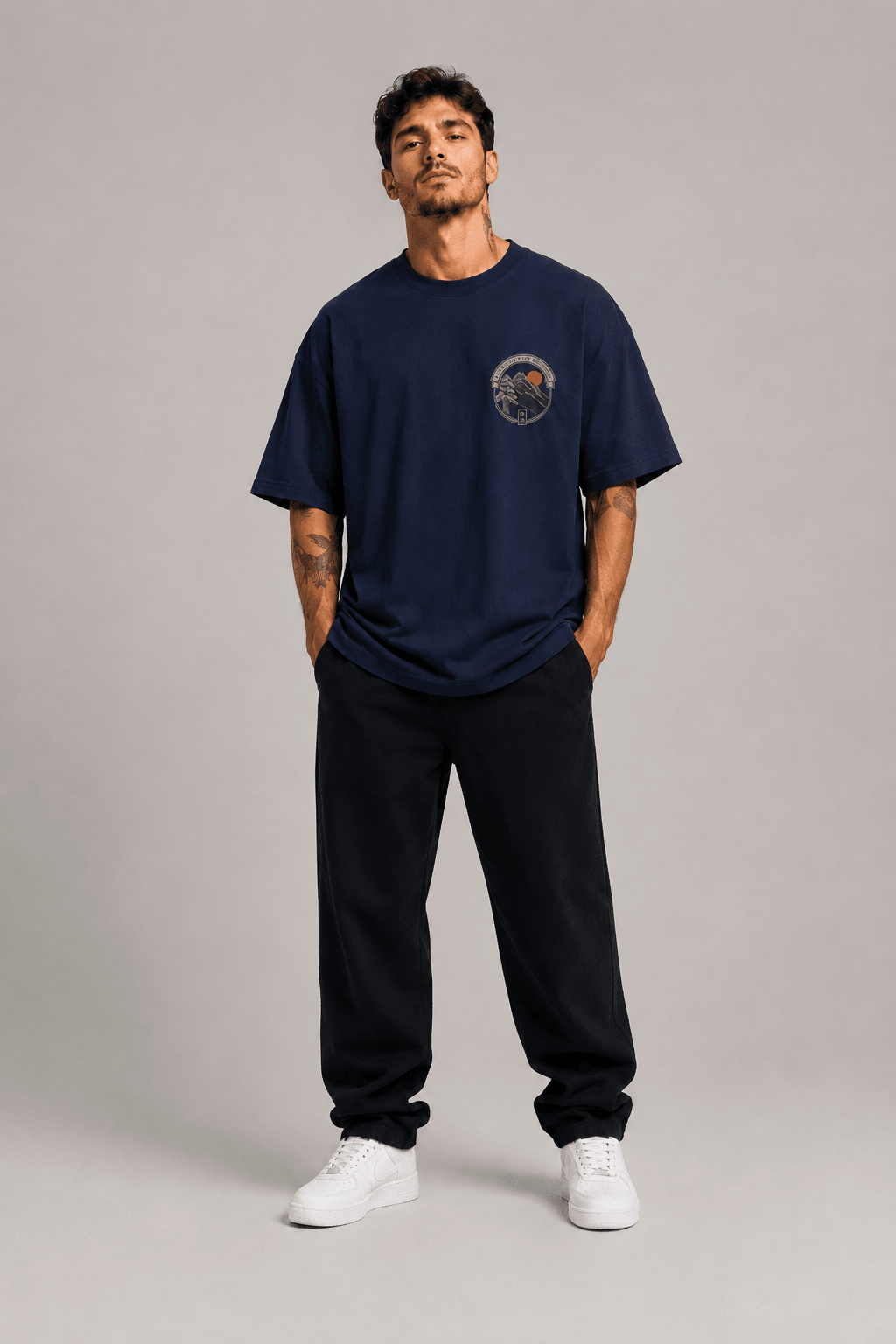 Faith Can Move Mountains – T-shirt cristã de homem – foto 4
