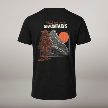 Faith Can Move Mountains – T-shirt de Manga Curta | Caminho Collection | Sheepfy - Sheepfy
