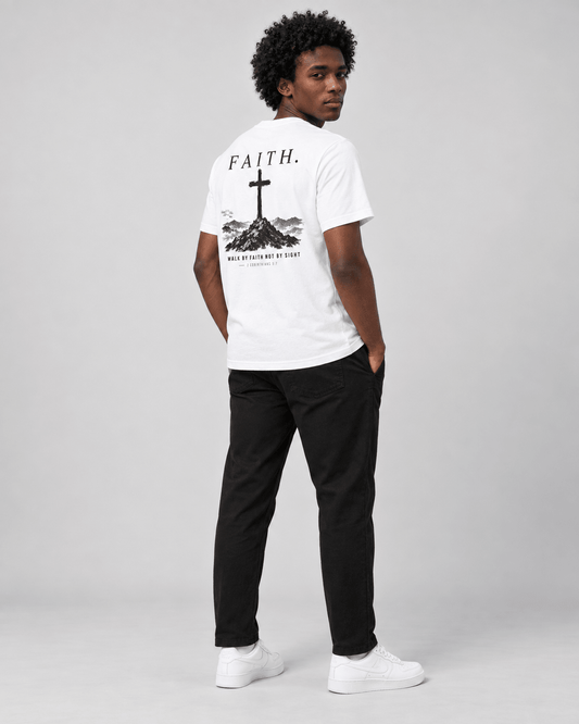 Faith – T-shirt cristã de homem
