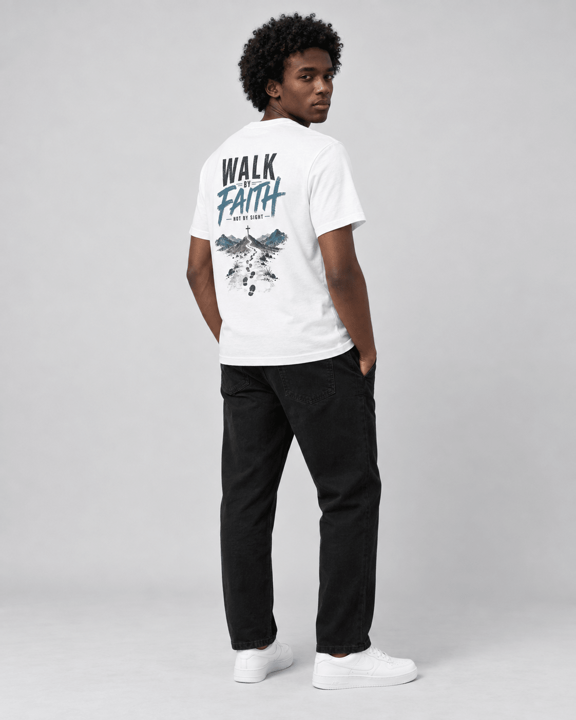Faith Trail – T-shirt cristã de homem