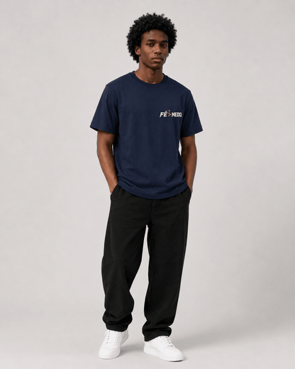 Fé Acima do Medo – T-shirt cristã de homem – foto 6