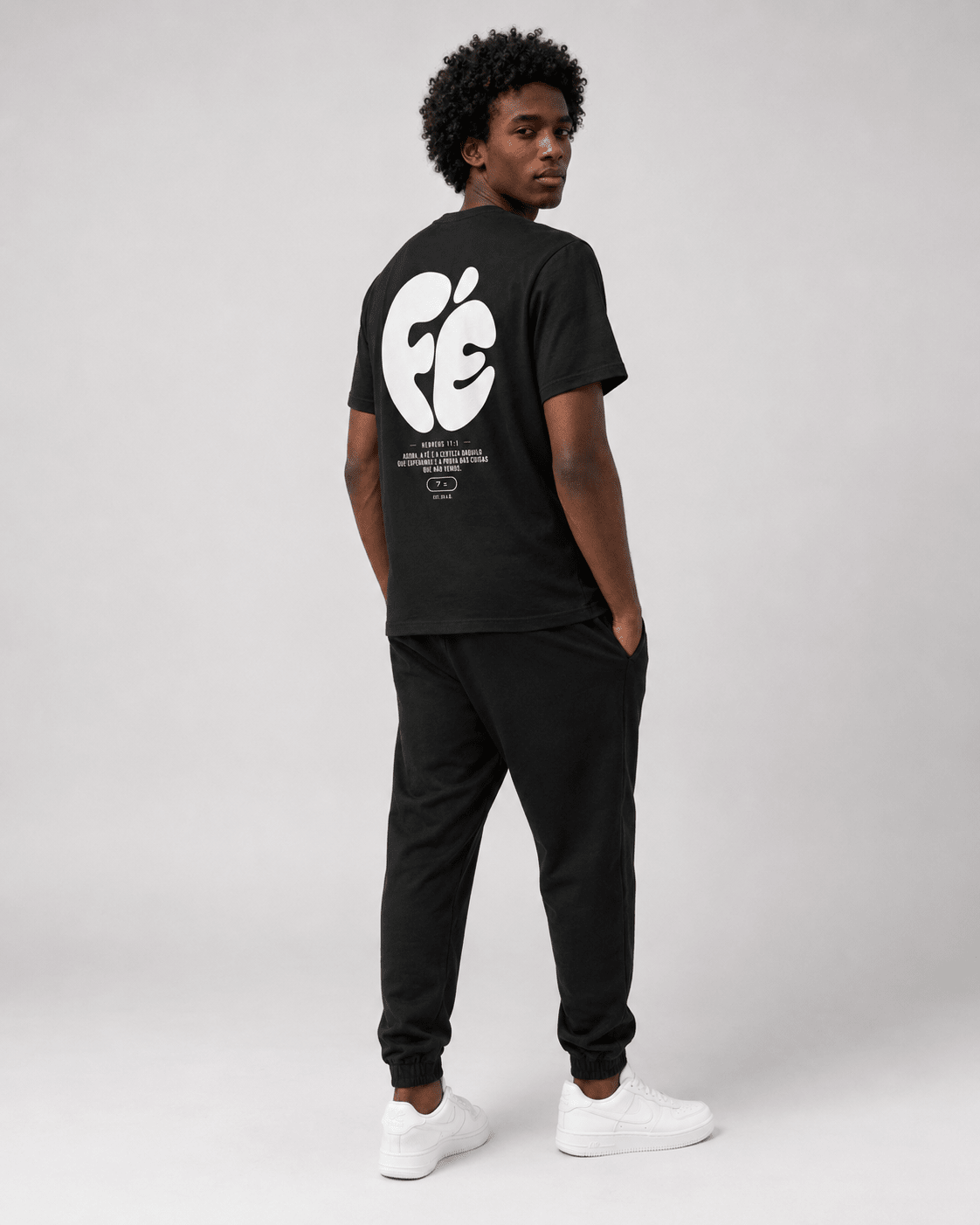 Fé – T-shirt cristã de homem