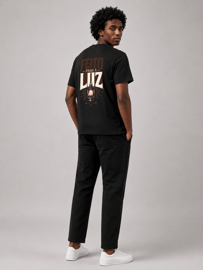 Feito para a Luz – T-shirt cristã de homem – foto 3