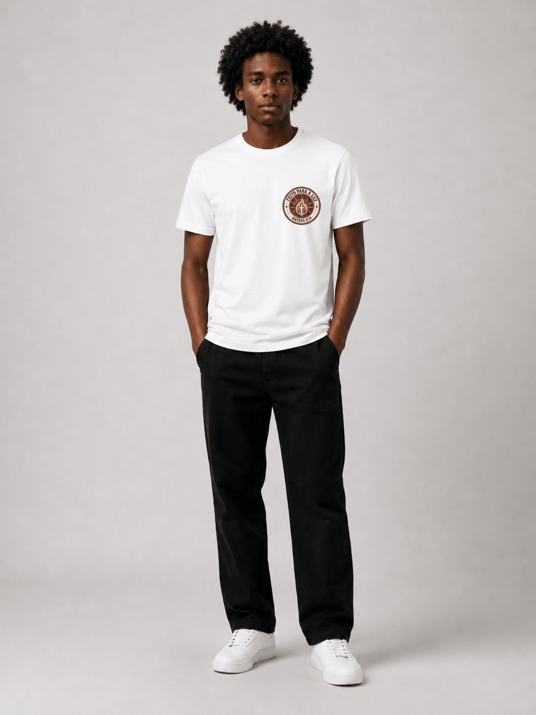 Feito para a Luz – T-shirt cristã de homem – foto 2