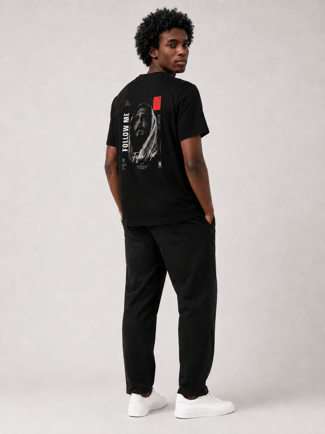 Follow Me Disciple – T-shirt cristã de homem – foto 2