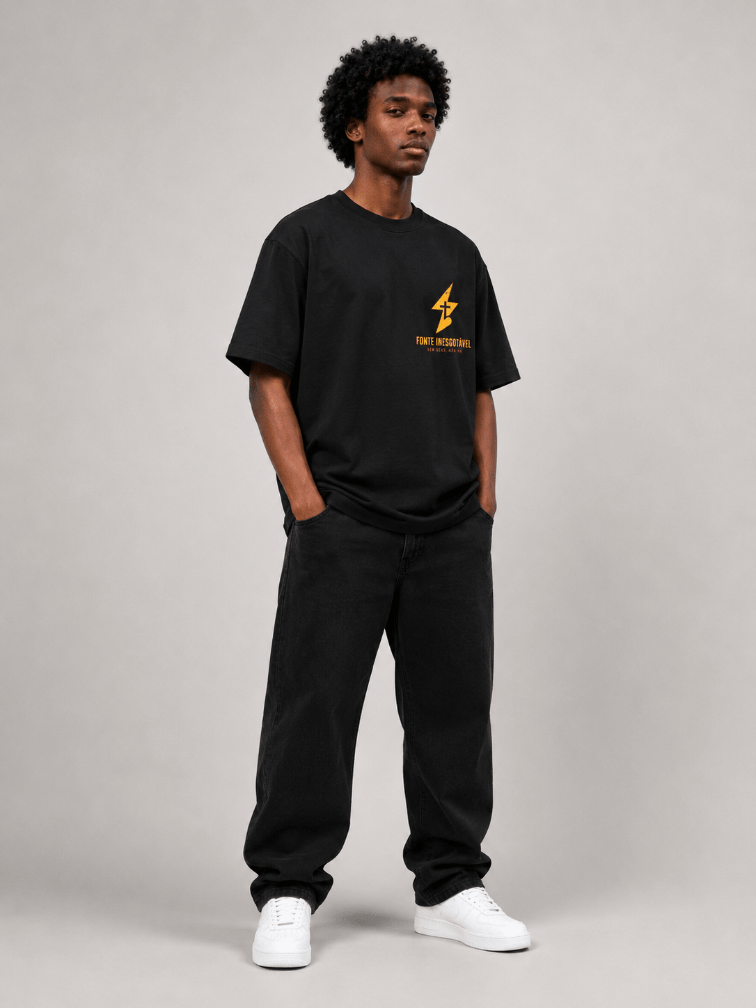 Fonte Inesgotável – T-shirt cristã oversized de homem – foto 2