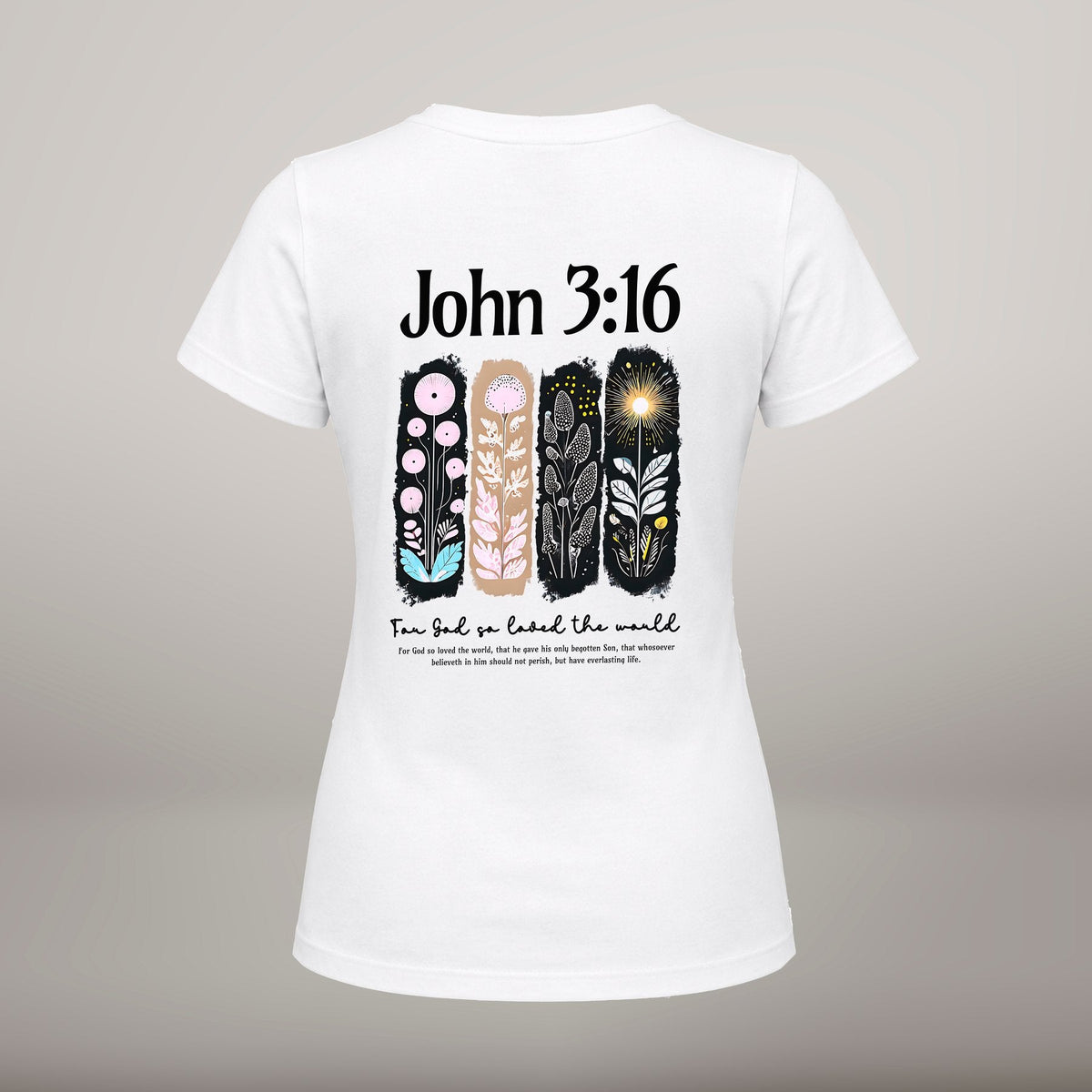 For God So Loved – T-shirt de Manga Curta | Caminho Collection | Sheepfy - Sheepfy