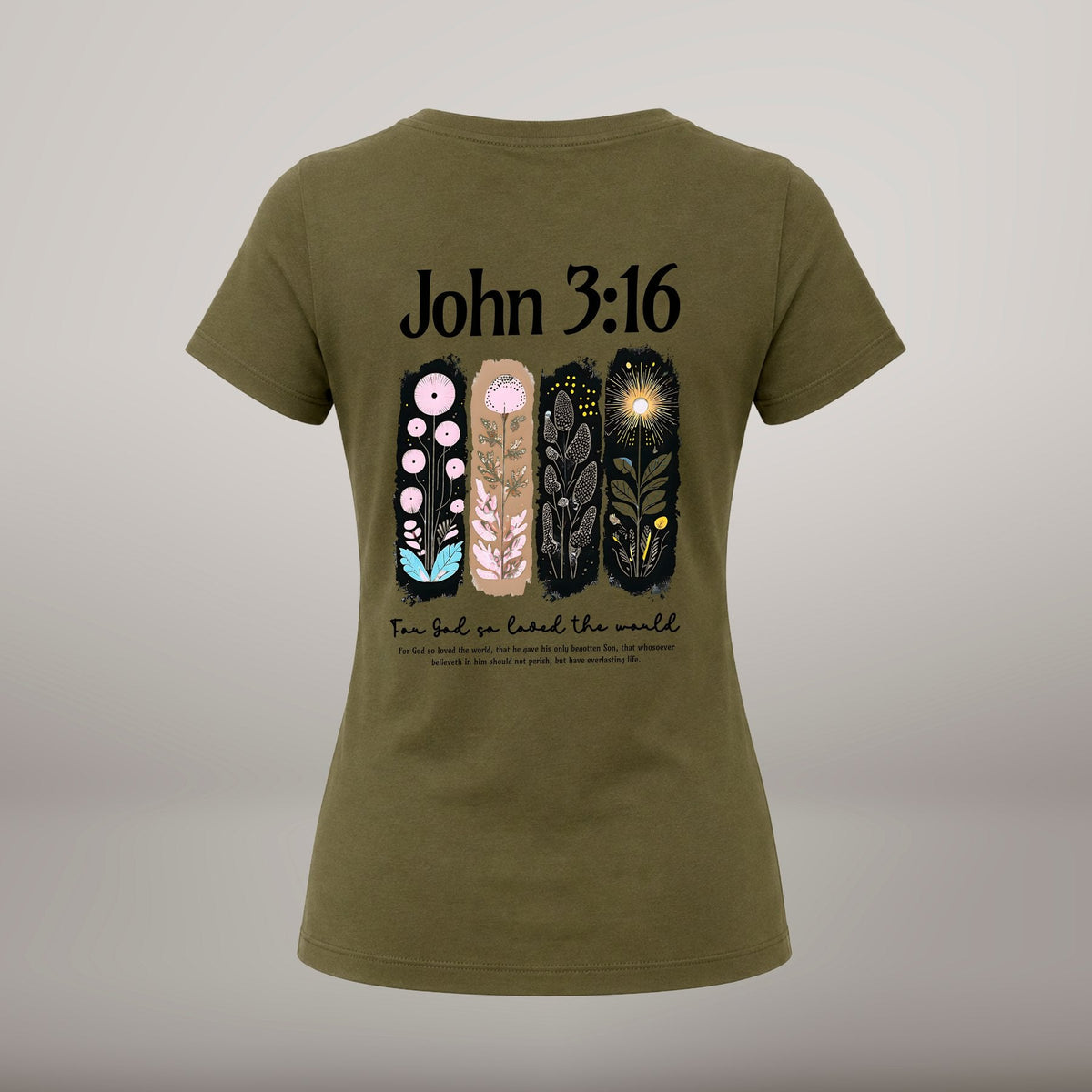 For God So Loved – T-shirt de Manga Curta | Caminho Collection | Sheepfy - Sheepfy