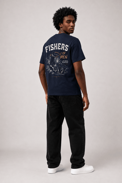 Go, Seek, Save – T-shirt cristã oversized de homem