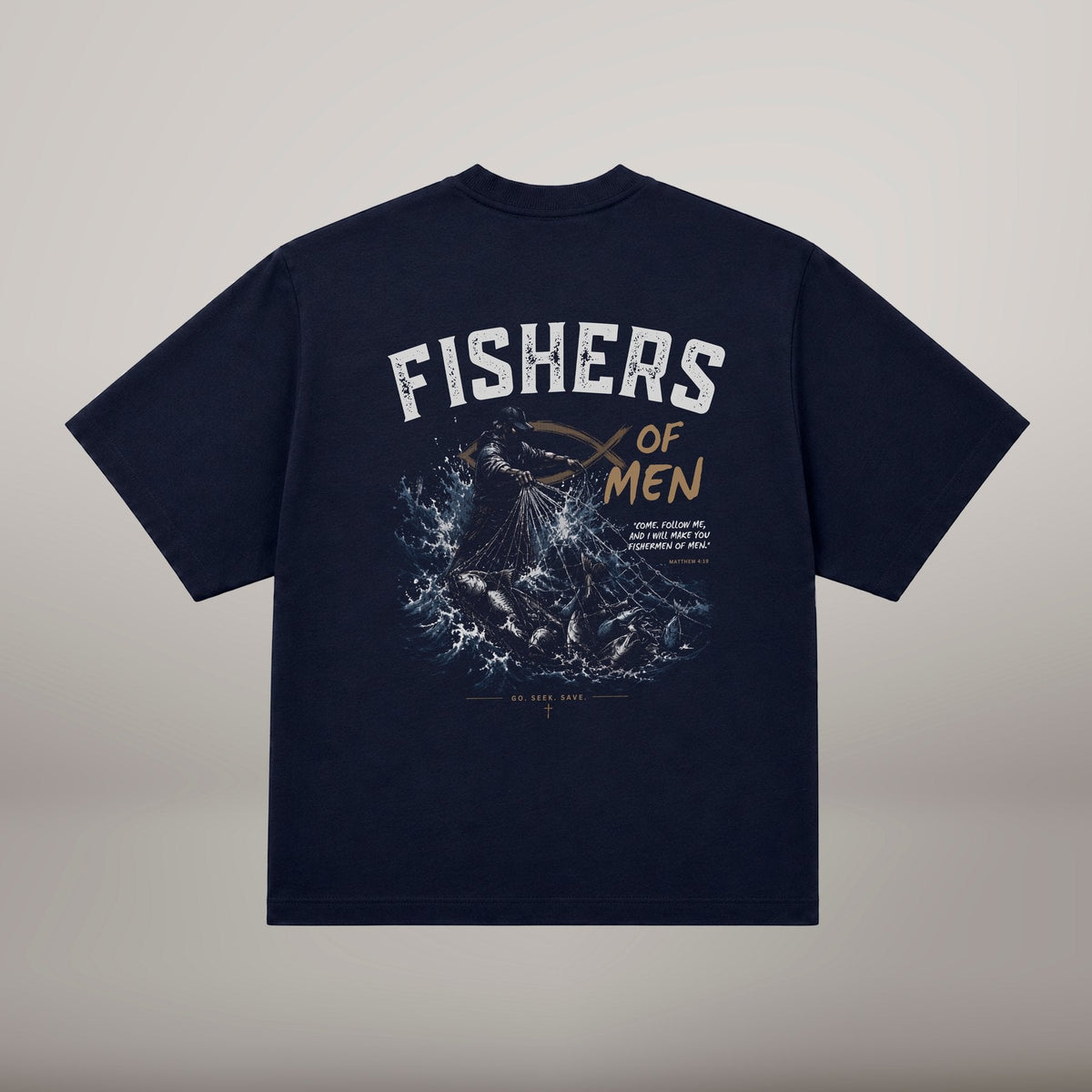 Go, Seek, Save – T-shirt Oversized | Caminho Collection | Sheepfy - Sheepfy