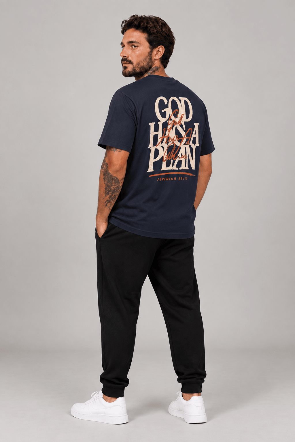 God Has a Plan – T-shirt cristã de homem – foto 5