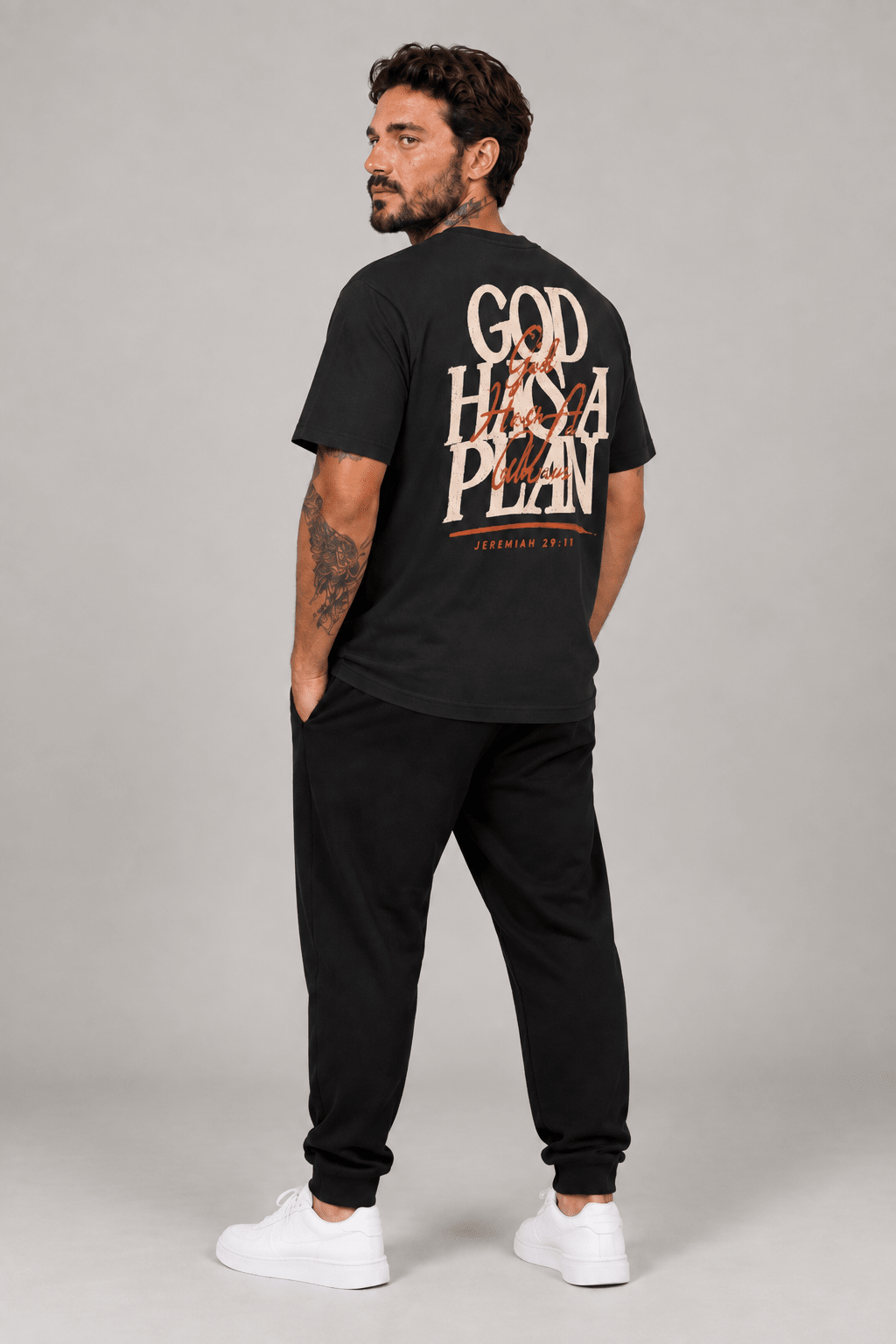 God Has a Plan – T-shirt cristã de homem