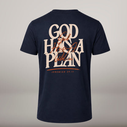 God Has a Plan – T-shirt de Manga Curta | Caminho Collection | Sheepfy - Sheepfy