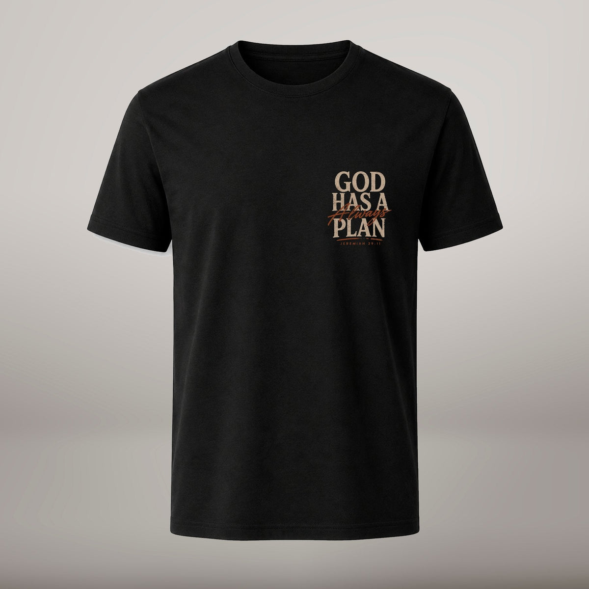 God Has a Plan – T-shirt de Manga Curta | Caminho Collection | Sheepfy - Sheepfy