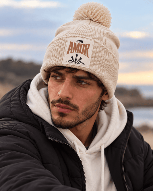 Gorro Cristão com Pompom – Por Amor - Sheepfy