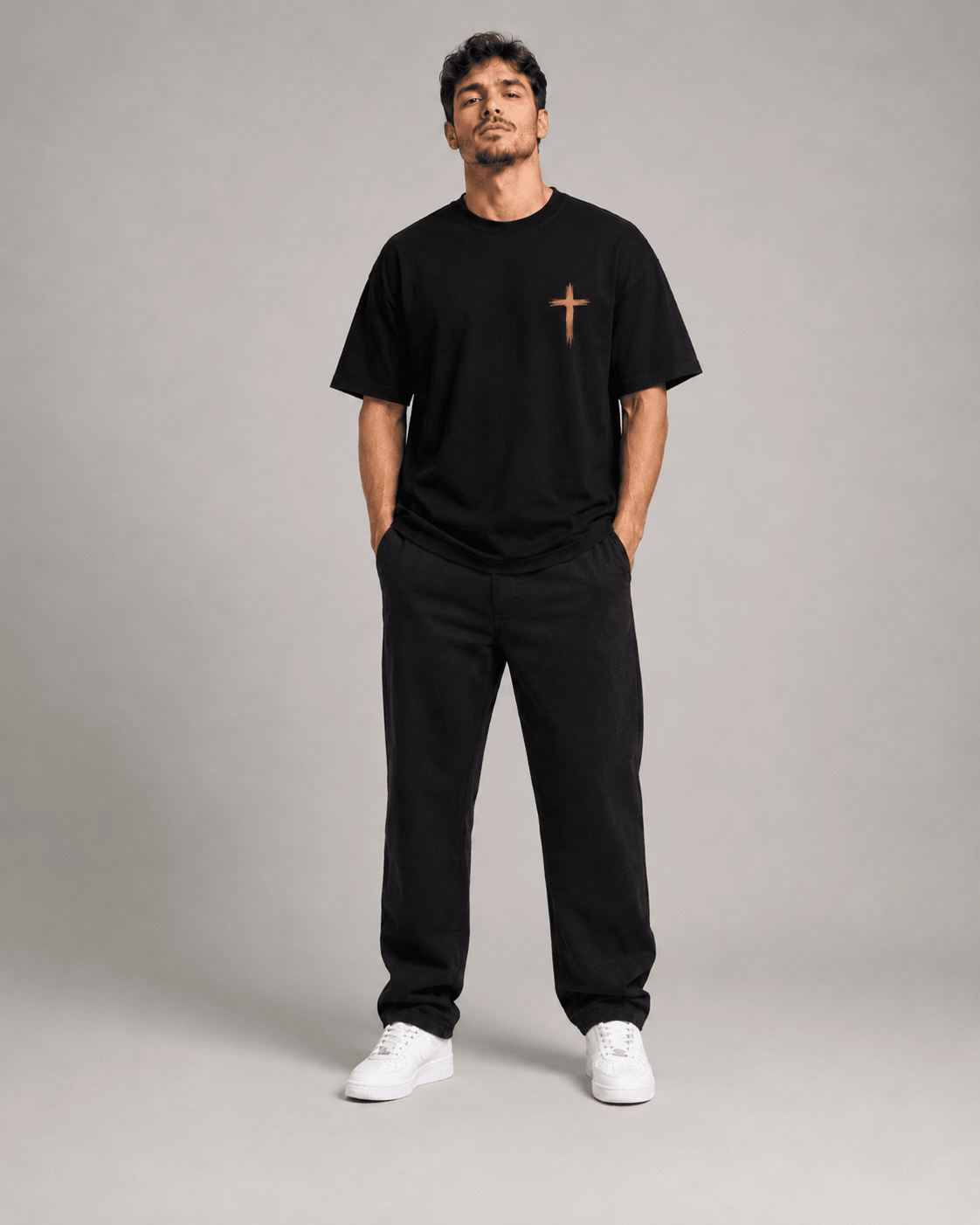 Graça Maior – T-shirt cristã de homem