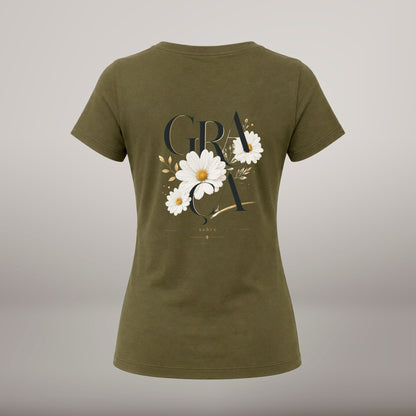 Graça Sobre Graça – T-shirt de Manga Curta | Caminho Collection | Sheepfy - Sheepfy