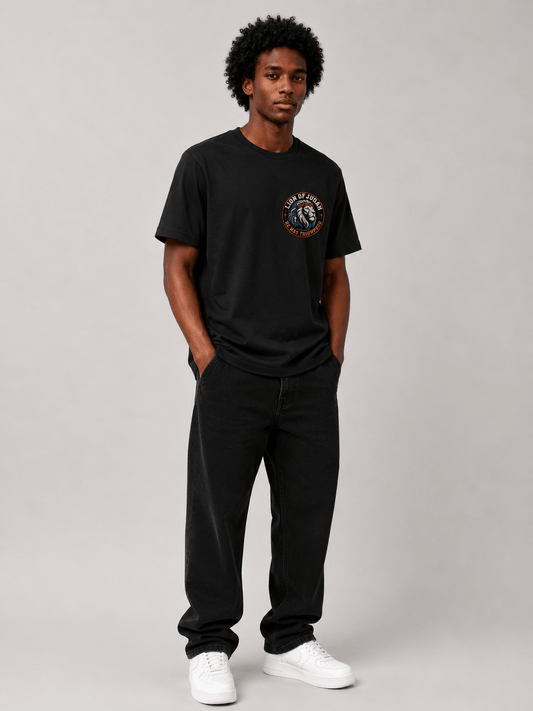 He Has Triumphed – T-shirt cristã oversized de homem – foto 2